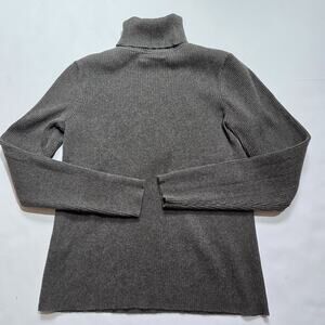 Ralph Lauren women's gray ribbed turtleneck Size small Vintage Hong Kong